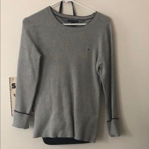 tommy grey sweater